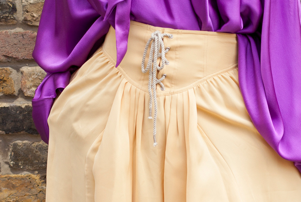 Philip Lim Yellow Silk Skirt